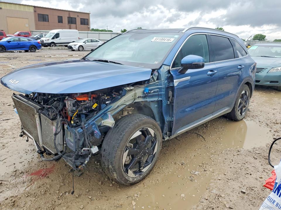 2025 Kia Sorento VIN KNDRHDJG8S5346211 COPART salvage auction — FRONT END, Ks - Cert Of Title-Salvage, sold $3,150 on 2026-07-21 (photo 1)