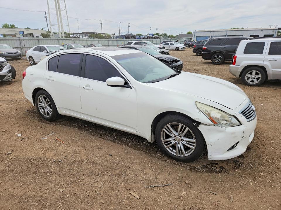 2011 Infiniti G VIN JN1CV6AR4BM412130 COPART salvage auction — FRONT END, Il - Salvage Certificate, sold $1,950 on 2026-07-03 (photo 4)