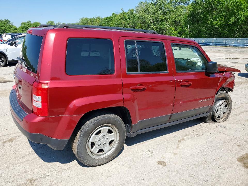 2016 Jeep Liberty (patriot) VIN 1C4NJPBA8GD744367 COPART salvage auction — FRONT END, PA - CERTIFICATE OF SALVAGE, sold $550 on 2026-07-02 (photo 3)