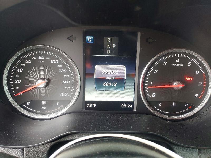 2019 Mercedes-benz Glc VIN WDC0J4KB5KF612627 COPART salvage auction — REAR END, Id - Salvage Certificate Of Title, sold $15,800 on 2026-08-17 (photo 9)
