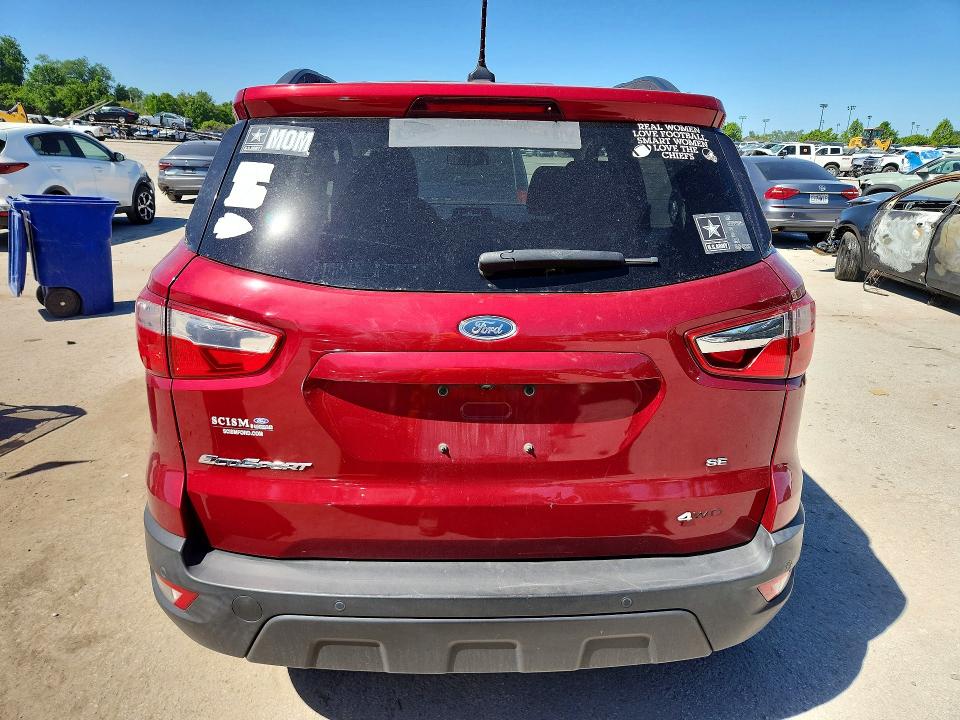2018 Ford Ecosport VIN MAJ6P1UL8JC216491 COPART salvage auction — HAIL, Mo - Salvage Certificate Of Title, sold $2,200 on 2026-07-10 (photo 6)