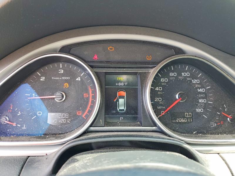 2013 Audi Q7 VIN WA1VMAFE0DD008398 COPART salvage auction — REAR END, Nm - Certificate Of Title, sold $700 on 2026-07-09 (photo 9)