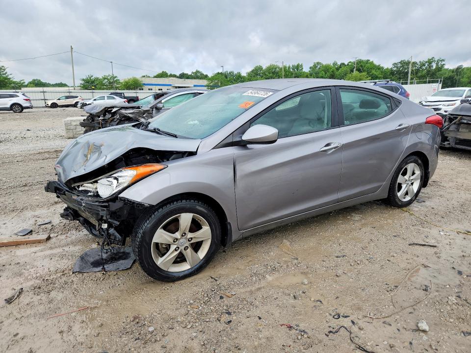 2013 Hyundai Elantra VIN KMHDH4AE7DU936882 COPART salvage auction — FRONT END, Ky - Bill Of Sale/Part Only/No Titl, sold $425 on 2026-07-09 (photo 1)