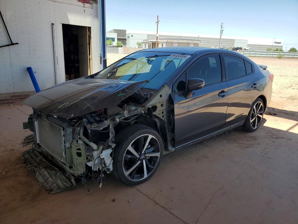2022 Subaru Impreza VIN 4S3GKAM63N3609649 COPART salvage auction — FRONT END, Az - Cert Of Title - Salvage, sold $5,400 on 2026-07-09 (photo 1)