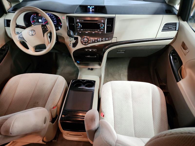 2014 Toyota Sienna VIN 5TDKK3DC3ES504300 COPART salvage auction — FRONT END, Il - Salvage Certificate, sold $4,000 on 2026-07-20 (photo 8)