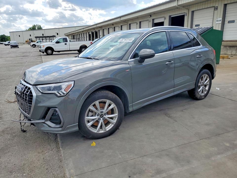 2025 Audi Q3 VIN WA1DECF34S1011760 COPART salvage auction — FRONT END, Fl - Cert Of Title Slvg Rebuildable (P), sold $12,900 on 2026-07-27 (photo 1)
