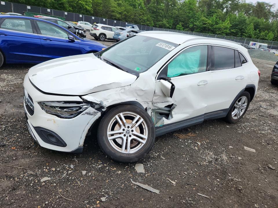 2022 Mercedes-benz Gla-klasse VIN W1N4N4HB8NJ343682 COPART salvage auction — FRONT END, Md - Cert Of Salvage > 75% Damage, sold $6,600 on 2026-07-31 (photo 1)