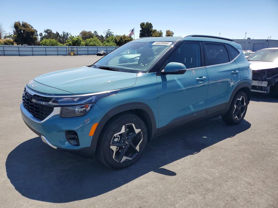 2025 Kia Seltos VIN KNDERCAA7S7703402 COPART salvage auction — REAR END, Ca - Salvage Certificate, sold $8,800 on 2026-07-06 (photo 1)