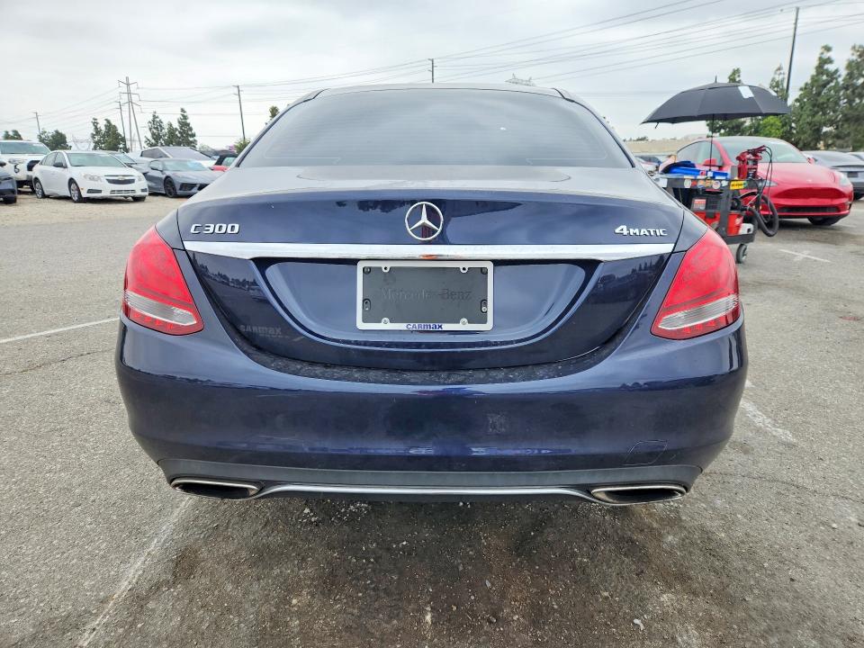 2017 Mercedes-benz C-klasse VIN 55SWF4KB8HU220657 COPART salvage auction — FRONT END, Ca - Salvage Certificate, sold $2,950 on 2026-07-02 (photo 6)