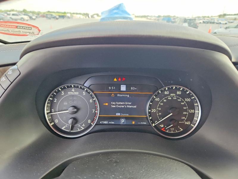 2023 Nissan Armada VIN JN8AY2DAXP9401125 COPART salvage auction — SIDE, Fl - Cert Of Title Slvg Rebuildable, sold $15 on 2026-07-31 (photo 9)