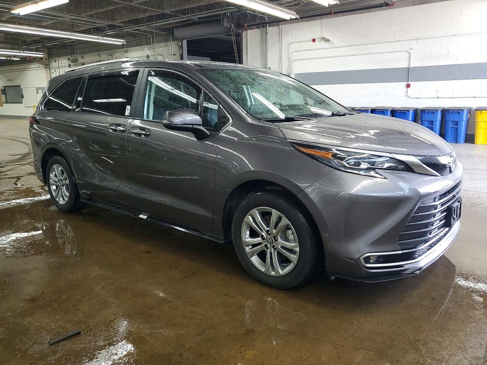 2024 Toyota Sienna VIN 5TDESKFC0RS151511 COPART salvage auction — FRONT END, Il - Certificate Of Title, sold $26,500 on 2026-07-07 (photo 4)