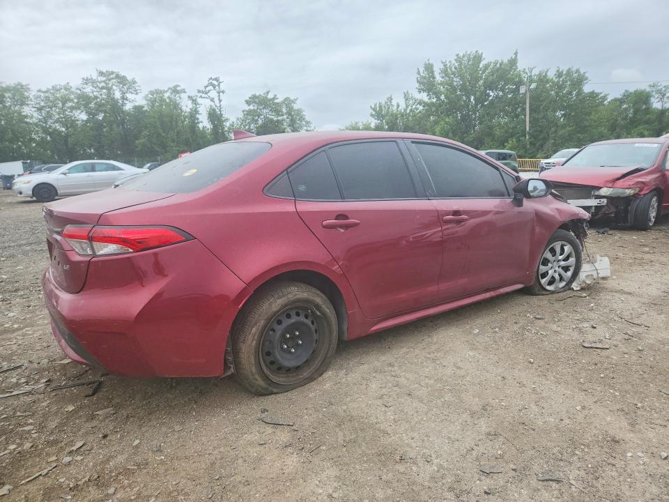 2022 Toyota Corolla VIN JTDEPMAE9NJ199070 COPART salvage auction — FRONT END, Md - Cert Of Salvage > 75% Damage, sold $2,050 on 2026-07-07 (photo 3)
