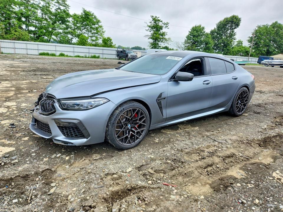 2022 BMW M8 VIN WBSGV0C03NCJ88216 COPART salvage auction — FRONT END, Nj - Cert Of Title-Salvage, sold $275 on 2026-07-27 (photo 1)