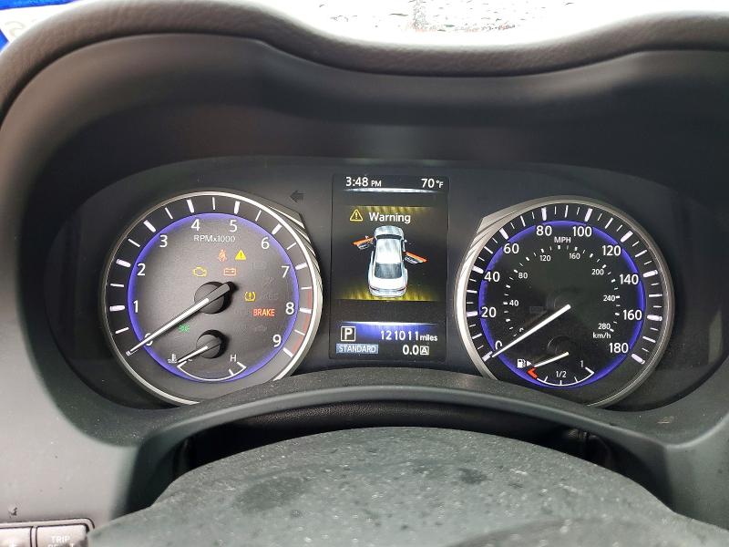 2015 Infiniti VIN JN1BV7AP6FM338974 COPART salvage auction — WATER/FLOOD, Tx - Salvage Title-Flood Damage, sold $1,250 on 2026-07-10 (photo 9)
