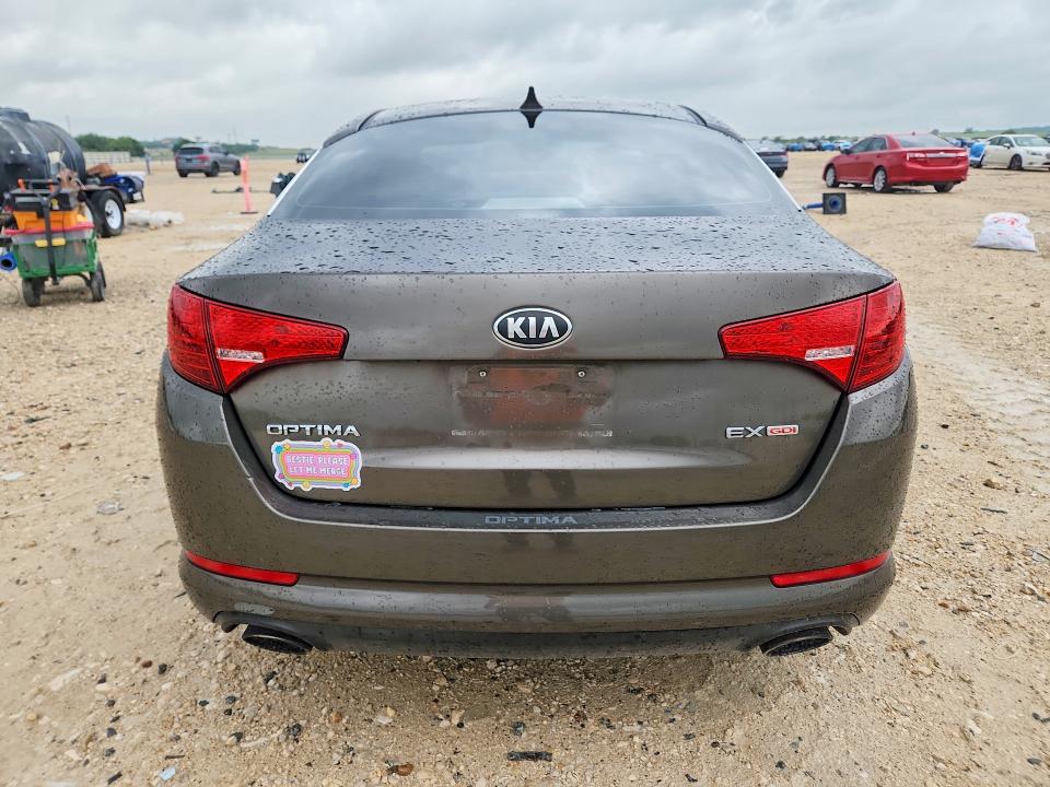 2013 Kia Optima VIN 5XXGN4A76DG163968 COPART salvage auction — FRONT END, Tx - Salvage Vehicle Title, sold $825 on 2026-07-30 (photo 6)