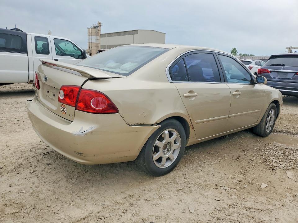 2008 Kia Optima VIN KNAGE123285269044 COPART salvage auction — REAR END, Ks - Cert Of Title-Salvage, sold $525 on 2026-07-07 (photo 3)