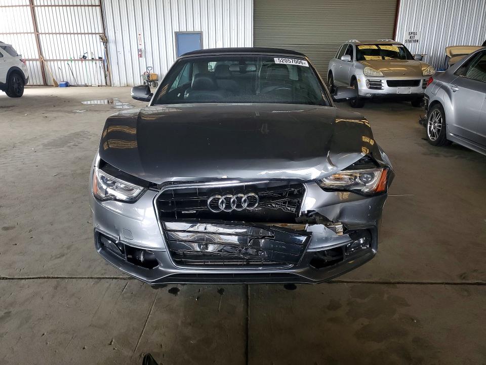 2022 Audi A5 VIN WAUMFAFH7FN007796 COPART salvage auction — FRONT END, Ca - Salvage Certificate, sold $1,250 on 2026-07-16 (photo 5)