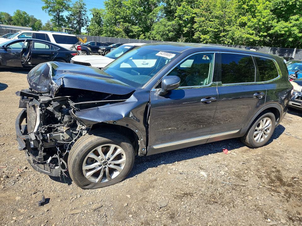 2020 Kia Telluride VIN 5XYP24HC7LG070477 COPART salvage auction — FRONT END, Md - Cert Of Salvage > 75% Damage, sold $3,000 on 2026-07-31 (photo 1)