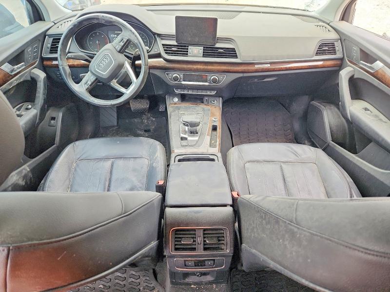 2018 Audi Q5 VIN WA1ANAFY0J2095846 COPART salvage auction — FRONT END, Tx - Salvage Vehicle Title, sold $2,500 on 2026-07-29 (photo 8)