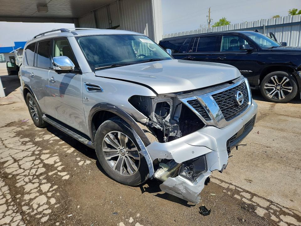 2019 Nissan Armada VIN JN8AY2NC9K9587670 COPART salvage auction — FRONT END, In - Cert Of Title-Salvage Title, sold $9,900 on 2026-07-27 (photo 4)