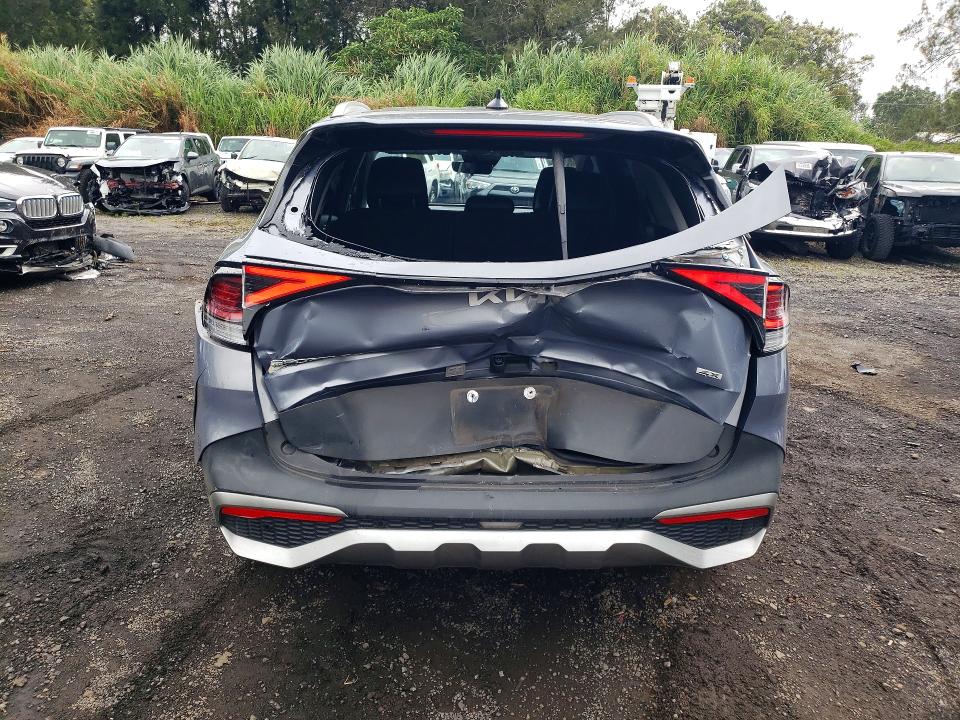 2023 Kia Sportage VIN 5XYK3CAF3PG009509 COPART salvage auction — REAR END, Hi - Certificate Of Salvage, sold $4,350 on 2026-07-06 (photo 6)
