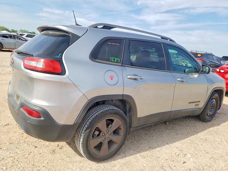 2016 Jeep Cherokee VIN 1C4PJLCB8GW283992 COPART salvage auction — FRONT END, Tx - Salvage Vehicle Title, sold $1,650 on 2026-07-09 (photo 3)