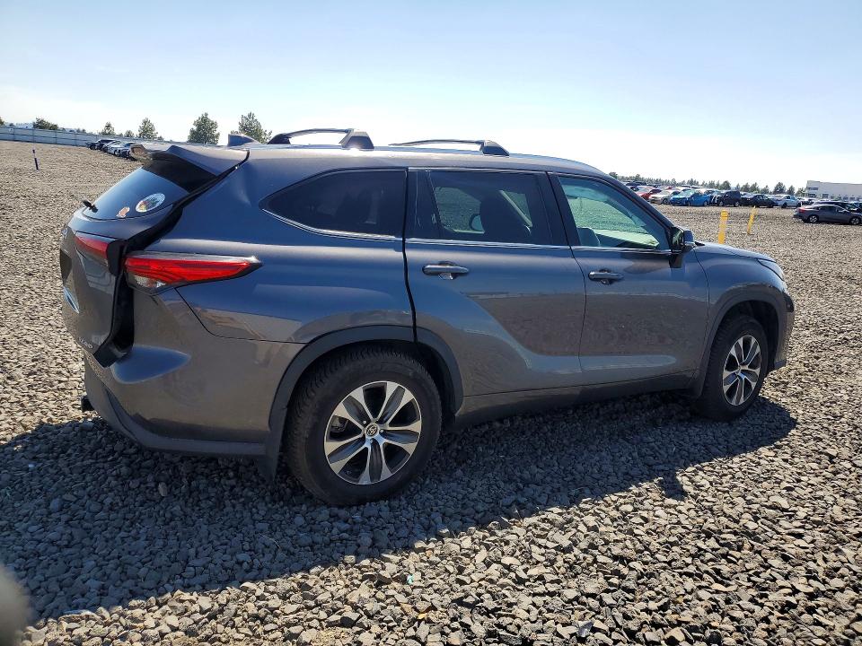 2021 Toyota Highlander VIN 5TDGZRBH7MS544431 COPART salvage auction — REAR END, Wa - Bill Of Sale, sold $9,100 on 2026-07-08 (photo 3)