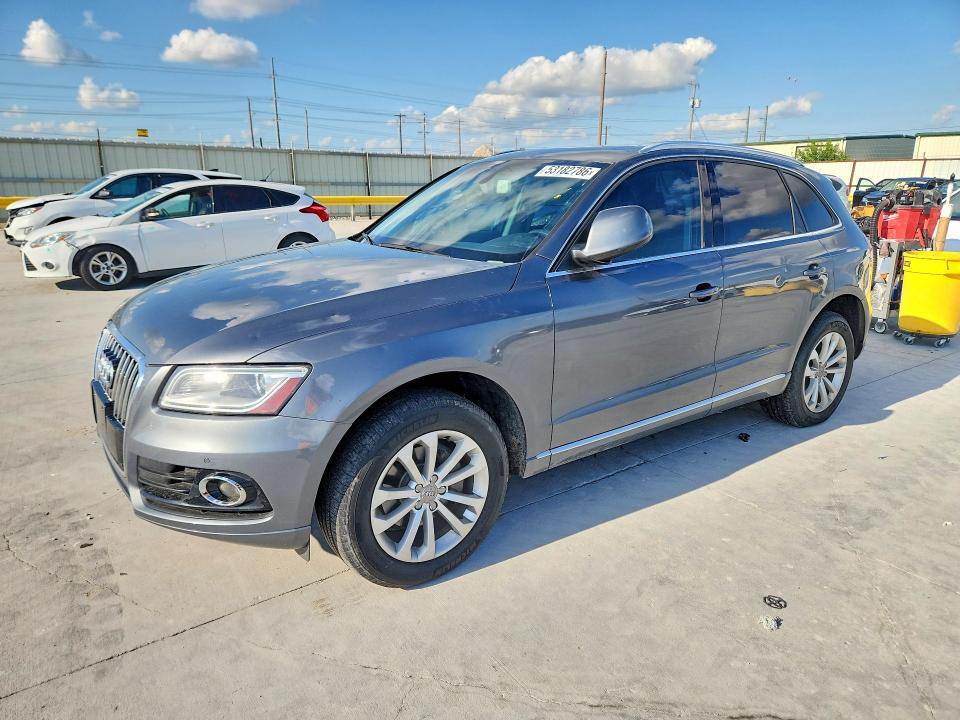 2014 Audi Q5 VIN WA1LFAFP5EA127537 COPART salvage auction — HAIL, Tx - Certificate Of Title, sold $2,050 on 2026-07-17 (photo 1)