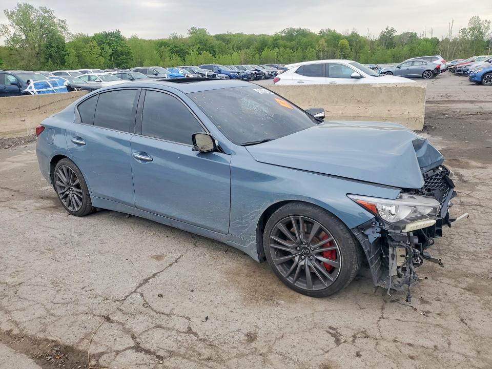 2021 Infiniti Q50 VIN JN1FV7DR1MM880057 COPART salvage auction — FRONT END, Ny - Mv-907A Salvage Certificate, sold $6,500 on 2026-07-14 (photo 4)