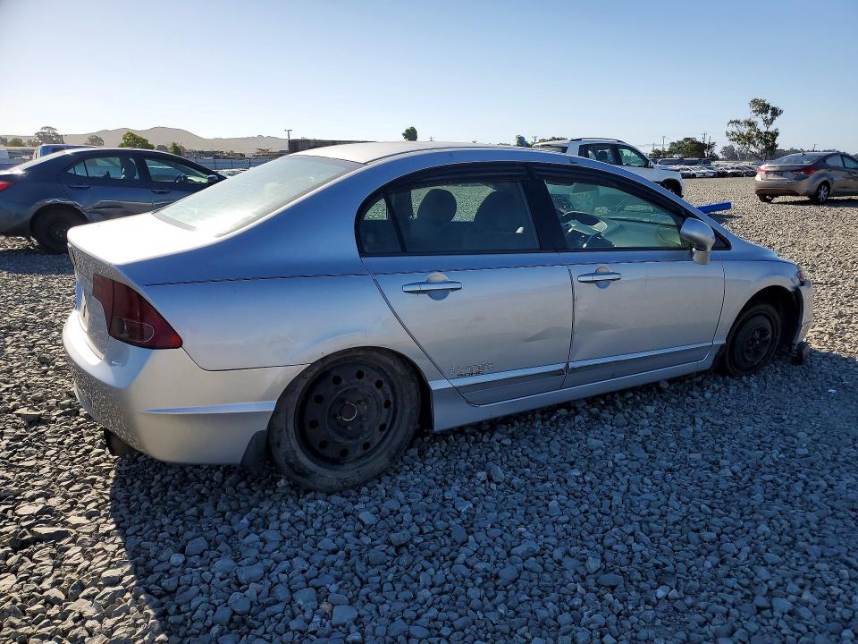 2008 Honda Civic VIN 1HGFA15538L042613 COPART salvage auction — VANDALISM, Ca - Salvage Certificate, sold $325 on 2026-07-02 (photo 3)