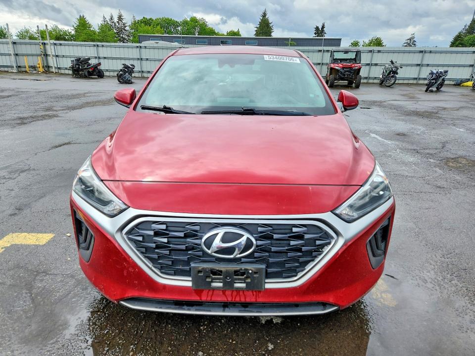 2022 Hyundai Ioniq VIN KMHC65LC1NU267996 COPART salvage auction — REAR END, Id - Salvage Certificate Of Title, sold $6,100 on 2026-07-27 (photo 5)