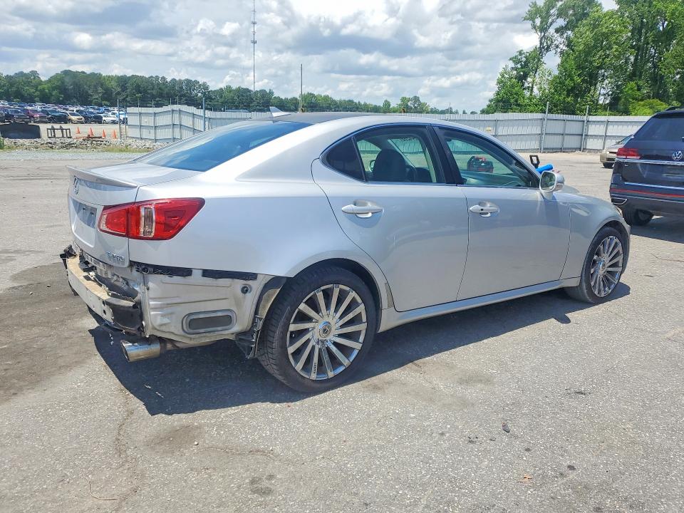 2012 Lexus Is VIN JTHCF5C25C5057189 COPART salvage auction — REAR END, Nc - Salvage Certificate Of Title, sold $2,800 on 2026-07-02 (photo 3)
