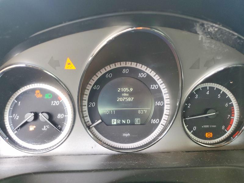 2011 Mercedes-benz C-klasse VIN WDDGF5EBXBF653011 COPART salvage auction — INTERIOR BURN, Ga - Cert Of Title-Salvage, sold $175 on 2026-07-28 (photo 9)