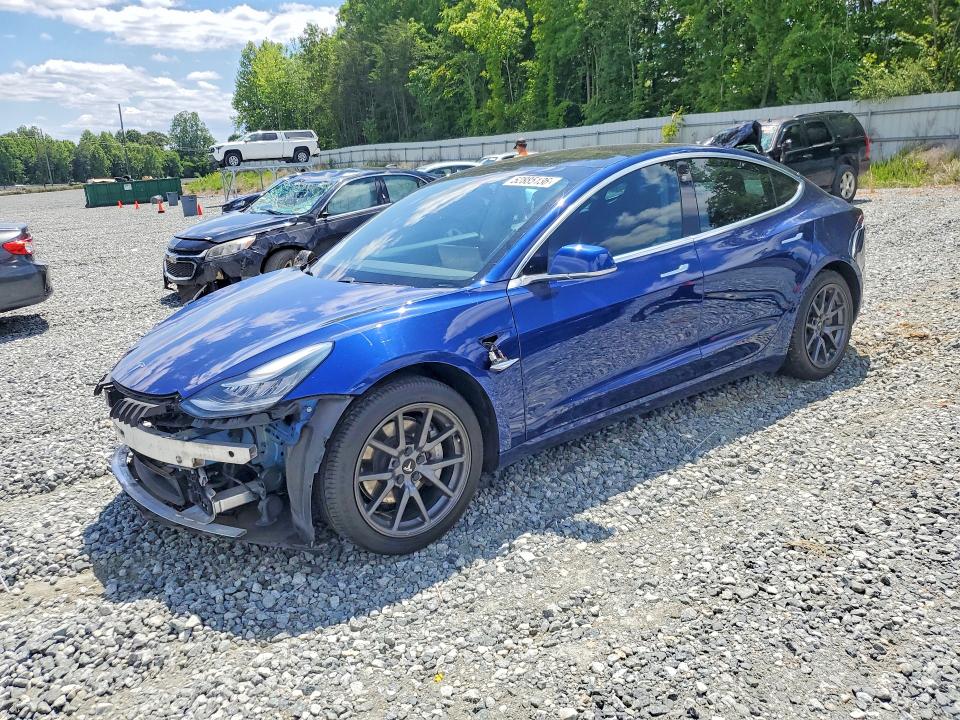 2020 Tesla VIN 5YJ3E1EA0LF796888 COPART salvage auction — FRONT END, NC - SALVAGE CERTIFICATE OF TITLE, sold $7,900 on 2026-07-29 (photo 1)
