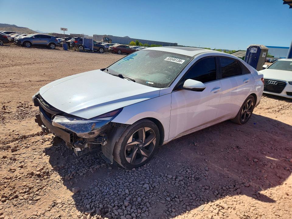 2021 Hyundai VIN 5NPLN4AG7MH045060 COPART salvage auction — FRONT END, Az - Cert Of Title - Salvage, sold $4,650 on 2026-07-02 (photo 1)