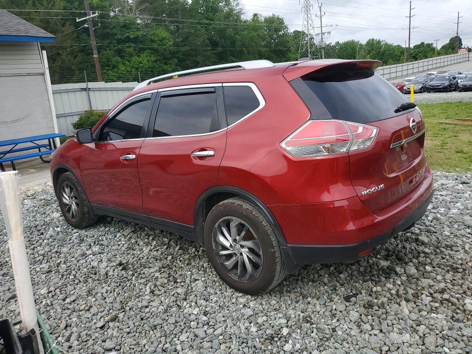 2014 Nissan Rogue VIN 5N1AT2MT0EC797671 COPART salvage auction — MINOR DENT/SCRATCHES, NC - DEALER ONLY CLEAN TITLE, sold $150 on 2026-07-09 (photo 2)