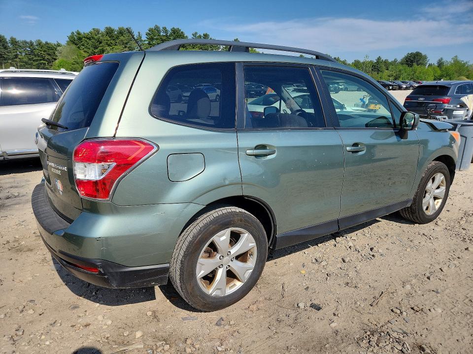 2014 Subaru Forester VIN JF2SJAEC8EH464940 COPART salvage auction — FRONT END, Ma - Cert Of Title-Reconstrctd Coll, sold $450 on 2026-07-02 (photo 3)