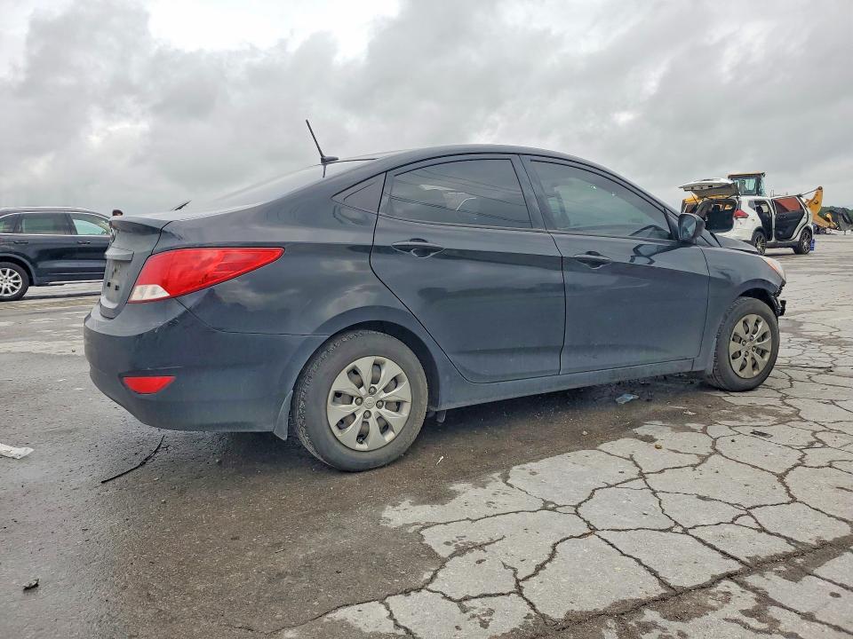 2017 Hyundai Accent VIN KMHCT4AE6HU265348 COPART salvage auction — FRONT END, Tn - Salvage Certificate, sold $525 on 2026-07-20 (photo 3)