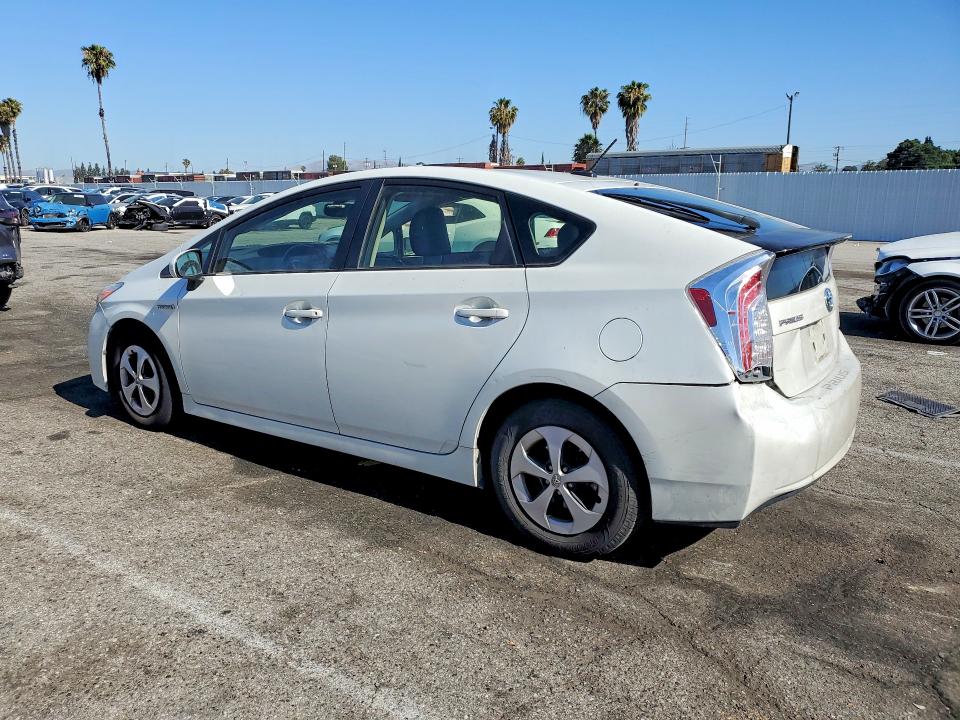 2014 Toyota Prius VIN JTDKN3DU2E1783042 COPART salvage auction — REAR END, CA - SALVAGE CERTIFICATE, sold $2,100 on 2026-07-21 (photo 2)