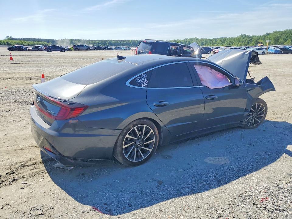 2023 Hyundai Sonata VIN KMHL34J20PA269420 COPART salvage auction — FRONT END, Ga - Certificate Of Title, sold $1,800 on 2026-07-08 (photo 3)