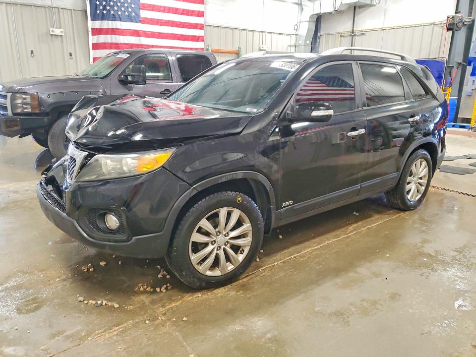 2011 Kia Sorento VIN 5XYKUDA27BG033269 COPART salvage auction — FRONT END, Wy - Certificate Of Title, sold $550 on 2026-07-27 (photo 1)