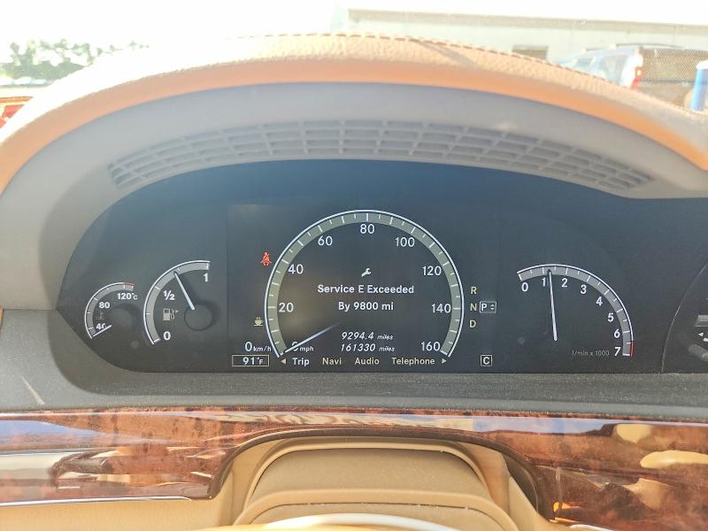 2010 Mercedes-benz S-klasse VIN WDDNG8GB1AA320985 COPART salvage auction — FRONT END, Nj - Cert Of Title-Salvage, sold $1,350 on 2026-07-15 (photo 9)