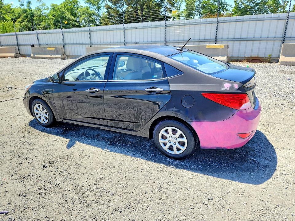 2014 Hyundai Accent VIN KMHCT4AE0EU767039 COPART salvage auction — UNDERCARRIAGE, Sc - Cert Of Title-Salvage, sold $725 on 2026-07-20 (photo 2)