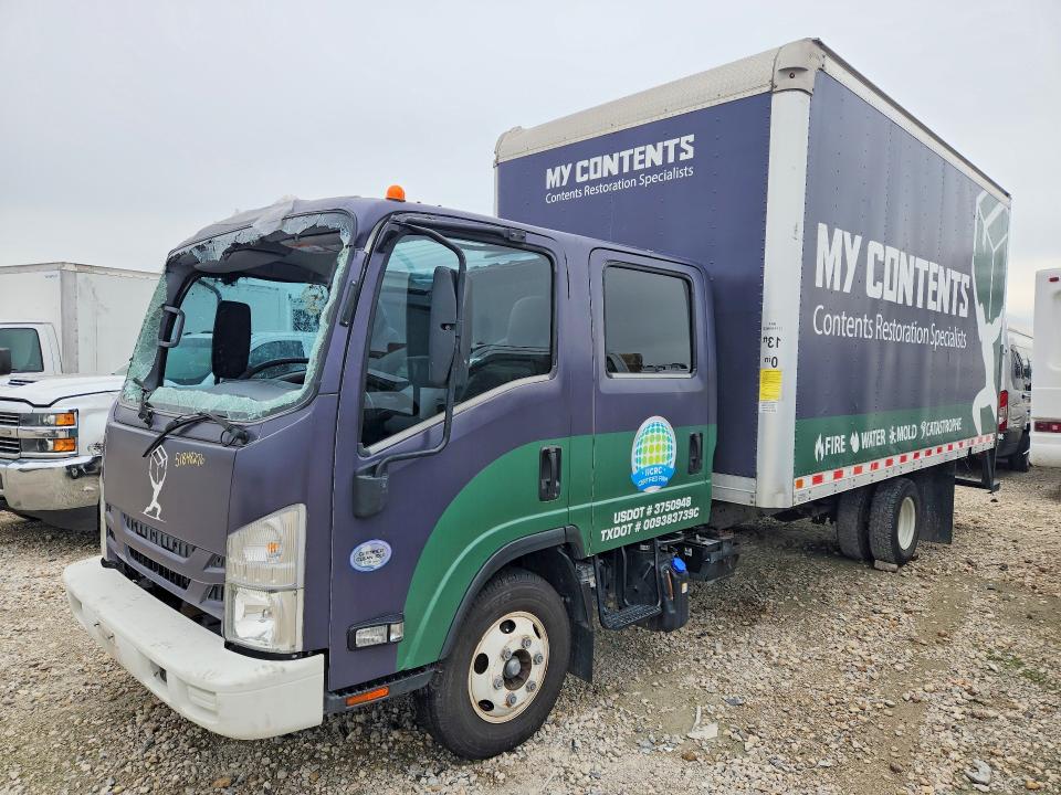 2020 Isuzu Npr VIN JALC4J164L7010549 COPART salvage auction — ROLLOVER, Tx - Salvage Vehicle Title, sold $7,700 on 2026-07-22 (photo 1)