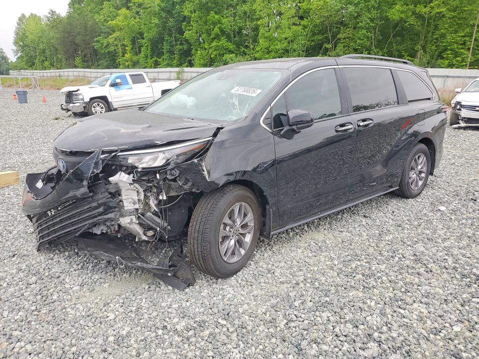 2025 Toyota Sienna VIN 5TDYRKEC4SS244614 COPART salvage auction — FRONT END, Nc - Salvage Certificate Of Title, sold $9,600 on 2026-07-15 (photo 1)