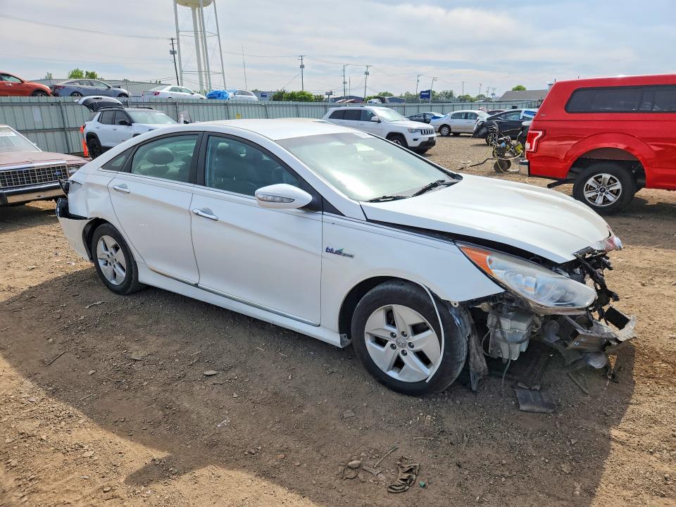 2012 Hyundai Sonata VIN KMHEC4A45CA022687 COPART salvage auction — REAR END, Il - Salvage Certificate, sold $400 on 2026-07-10 (photo 4)