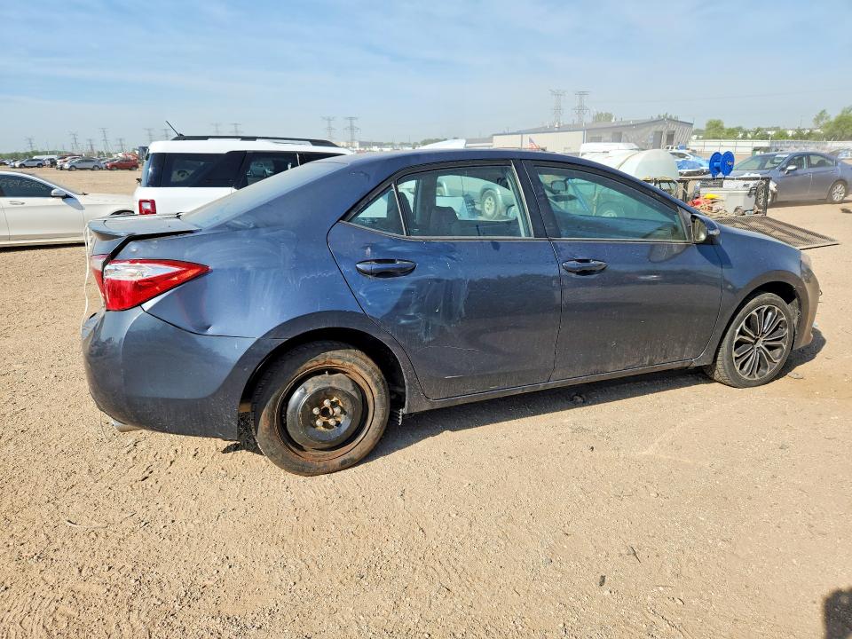 2014 Toyota Corolla VIN 5YFBURHE6EP153268 COPART salvage auction — REAR END, Il - Salvage Certificate, sold $2,550 on 2026-07-09 (photo 3)