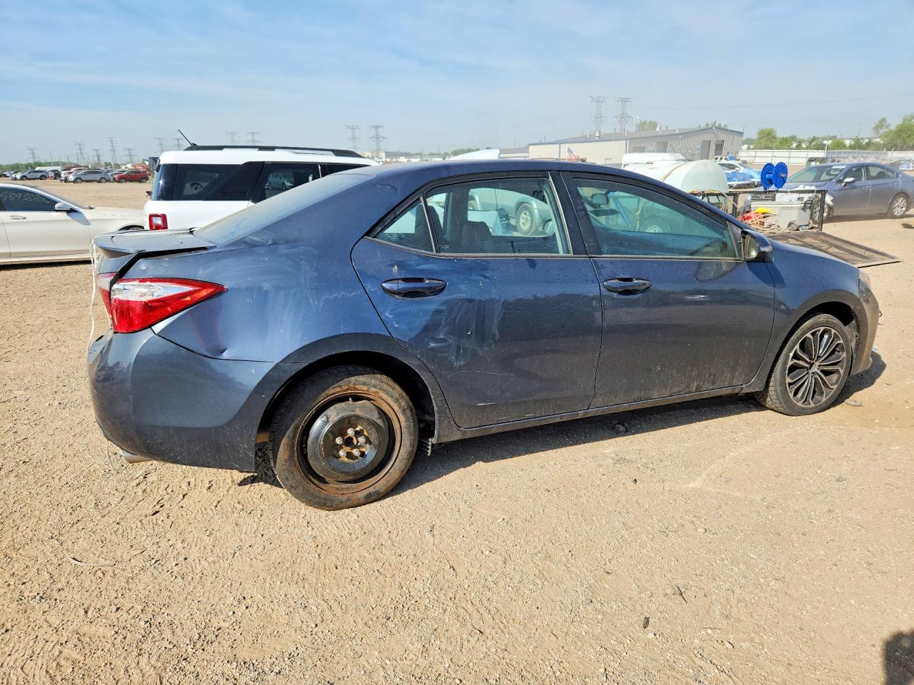 2014 Toyota Corolla VIN 5YFBURHE6EP153268 COPART salvage auction — Rear End, IL - SALVAGE CERTIFICATE, sold $2,550 on 2026-06-30 (photo 3)