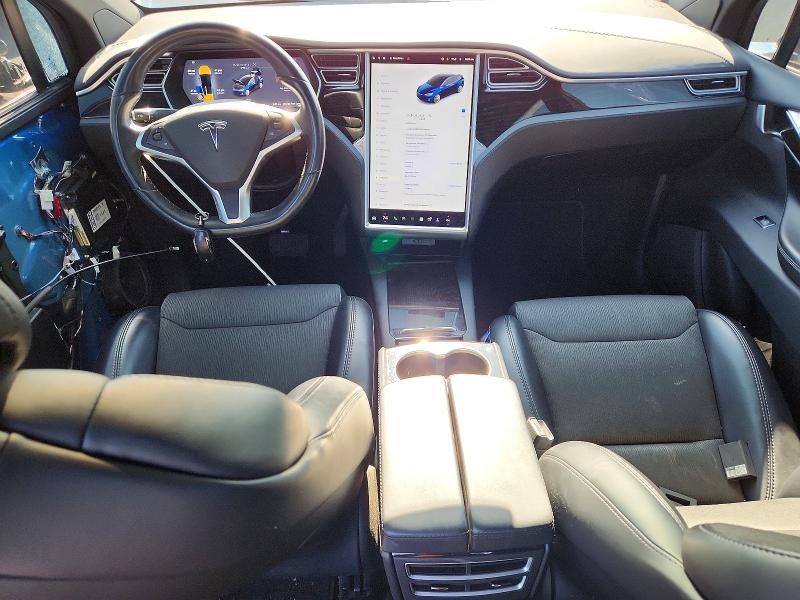 2018 Tesla Model x VIN 5YJXCDE22JF089595 COPART salvage auction — FRONT END, Or - Salvage Title Certificate, sold $750 on 2026-07-29 (photo 8)