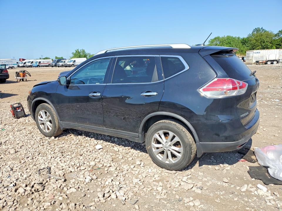 2016 Nissan Rogue VIN KNMAT2MV6GP698659 COPART salvage auction — FRONT END, Il - Salvage Certificate, sold $1,450 on 2026-07-31 (photo 2)